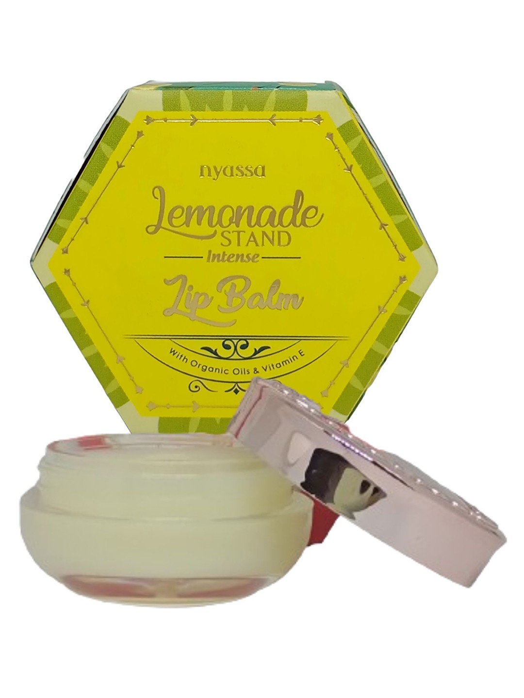

Nyassa Lemonade Stand Intense Lip Balm With Organic Oil & Vitamin E- 10 g, Yellow