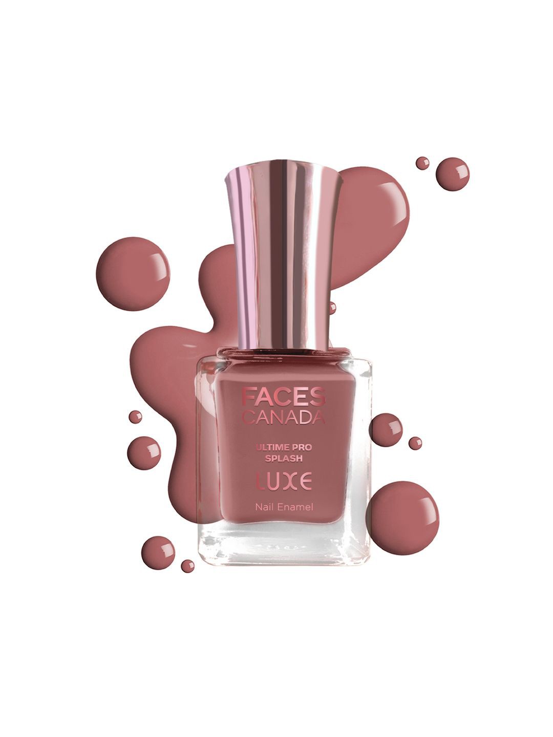

FACES CANADA Ultime Pro Splash Luxe Nail Enamel - 12ml - Rose Dusk L43, Pink