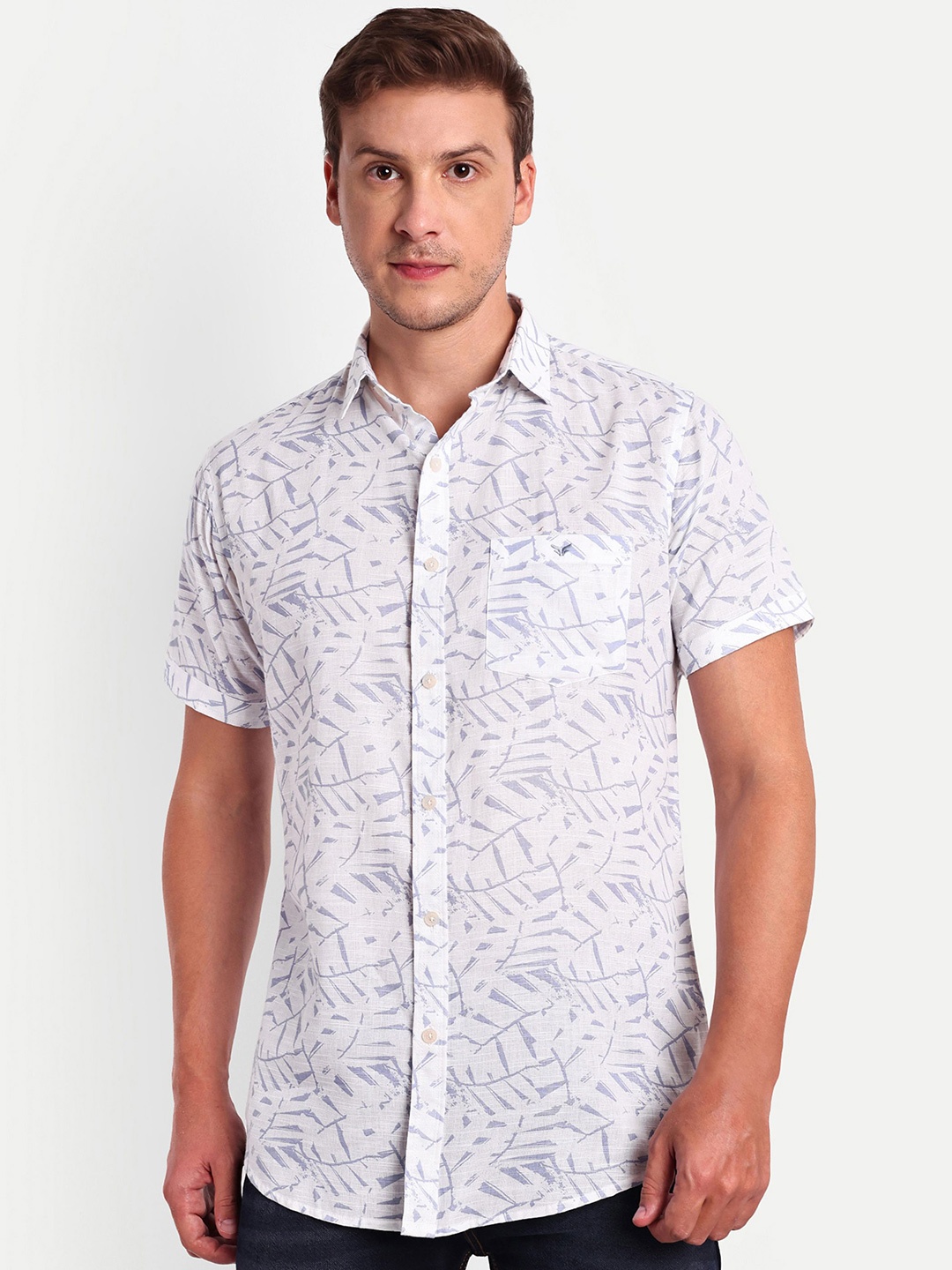 

SUI DHAGA Men Comfort Floral Opaque Printed Casual Shirt, Blue
