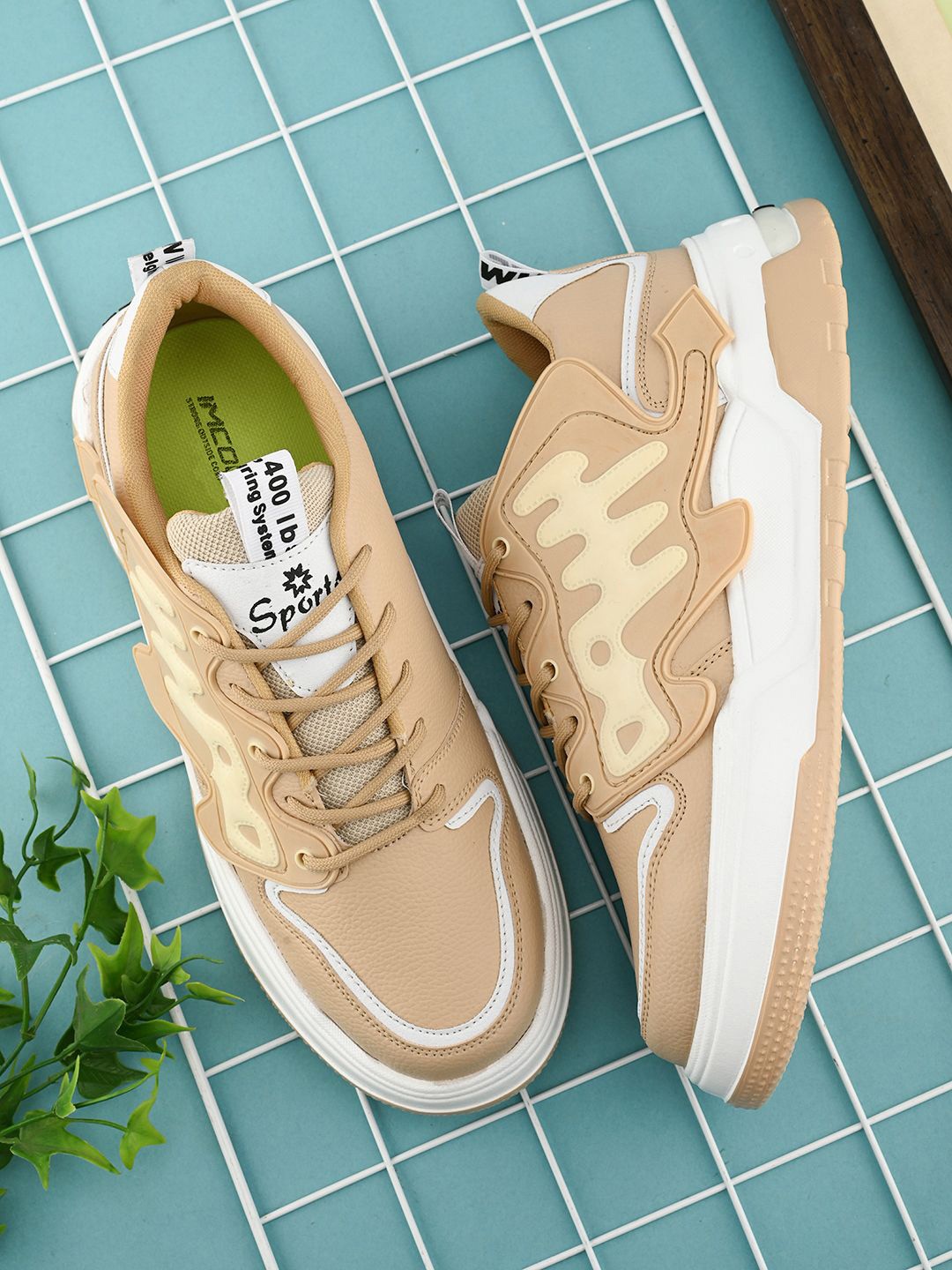 

IMCOLUS Men Lace-Ups Lightweight Sneakers, Beige