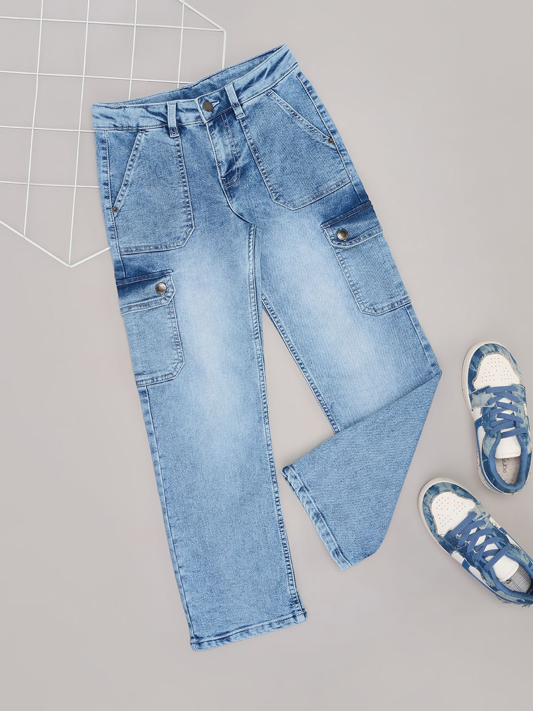 

Pantaloons Junior Girls Mid-Rise Regular Fit Jeans, Blue