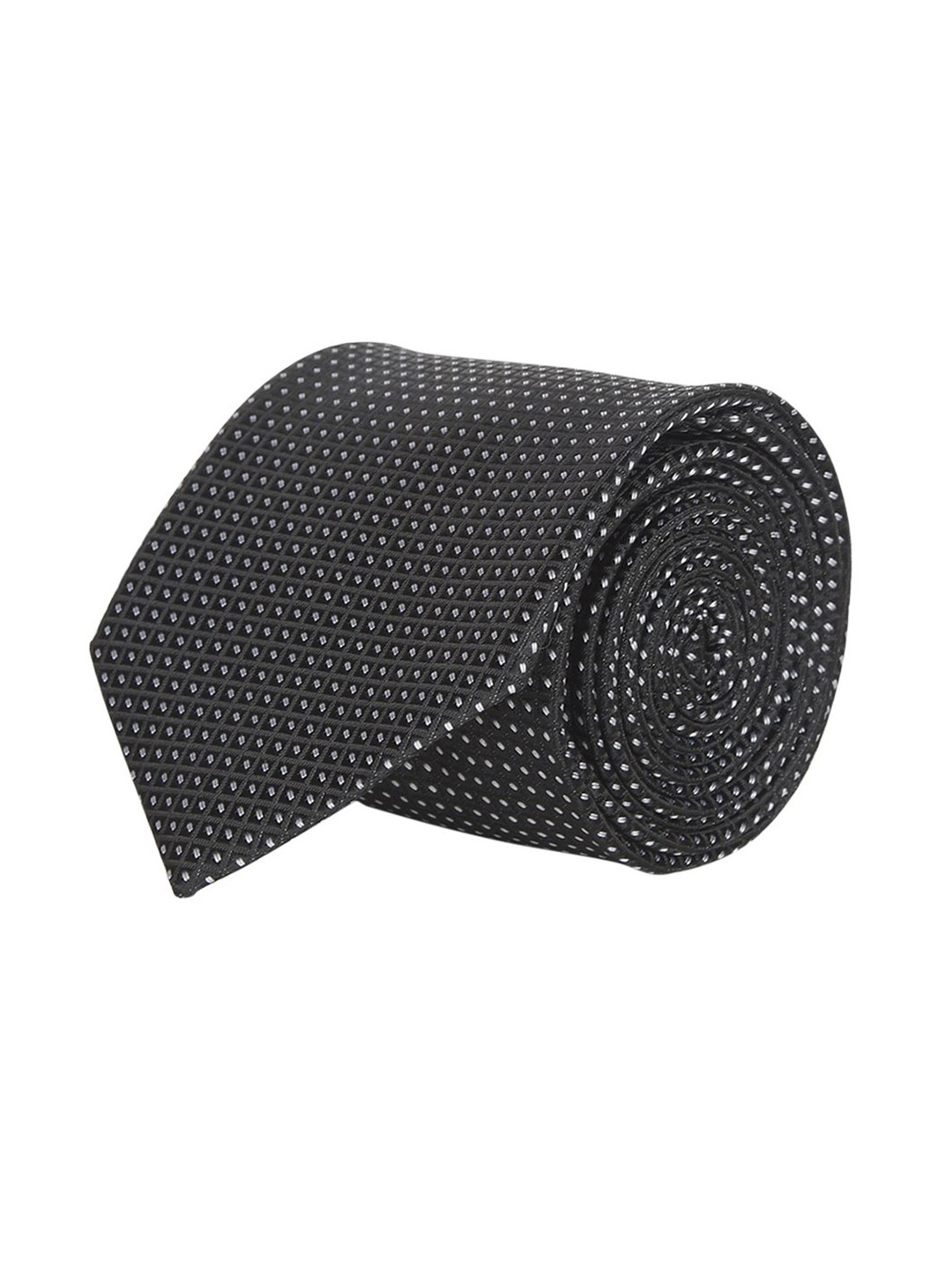 

Cazzano Men Printed Broad Tie, Black
