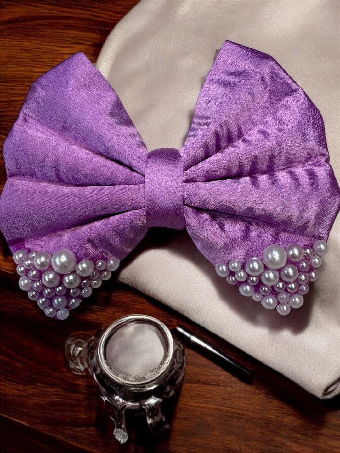 

ONE on ONE Women Embellished Alligator Hair Clip, Purple