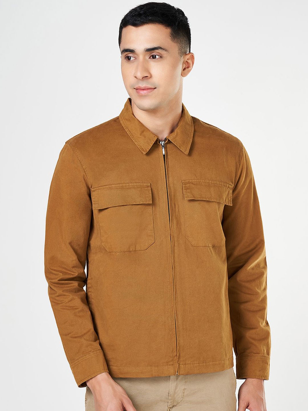 

Urban Ranger by pantaloons Men Longline Tailored Jacket, Brown