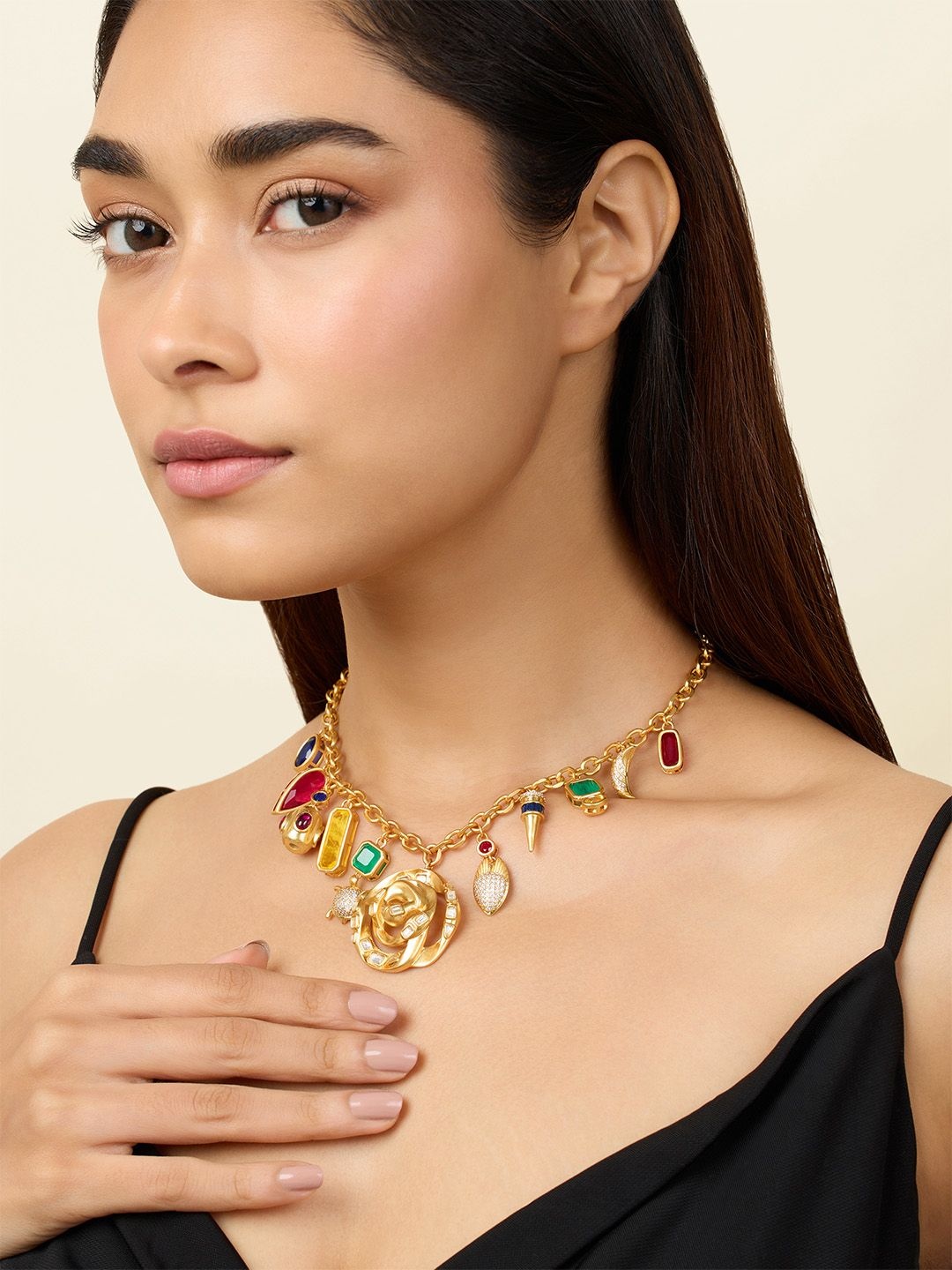 

Isharya Brass Gold-Plated Necklace