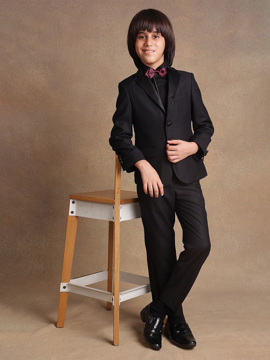 

One Friday Boys Single-Breasted 2Piece Suit, Black