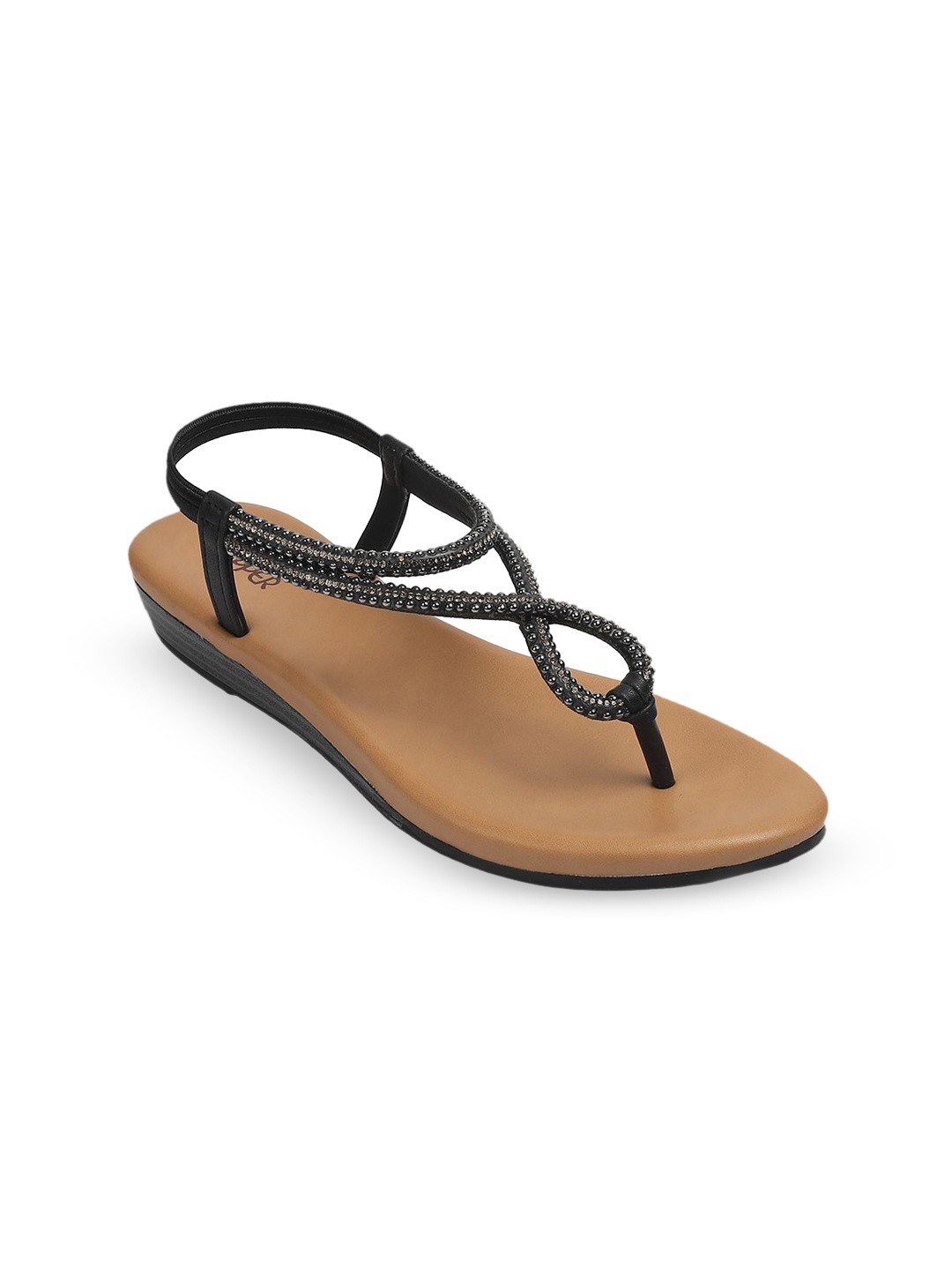

PEPPER Women Embellished Party T-Strap Flats, Blue
