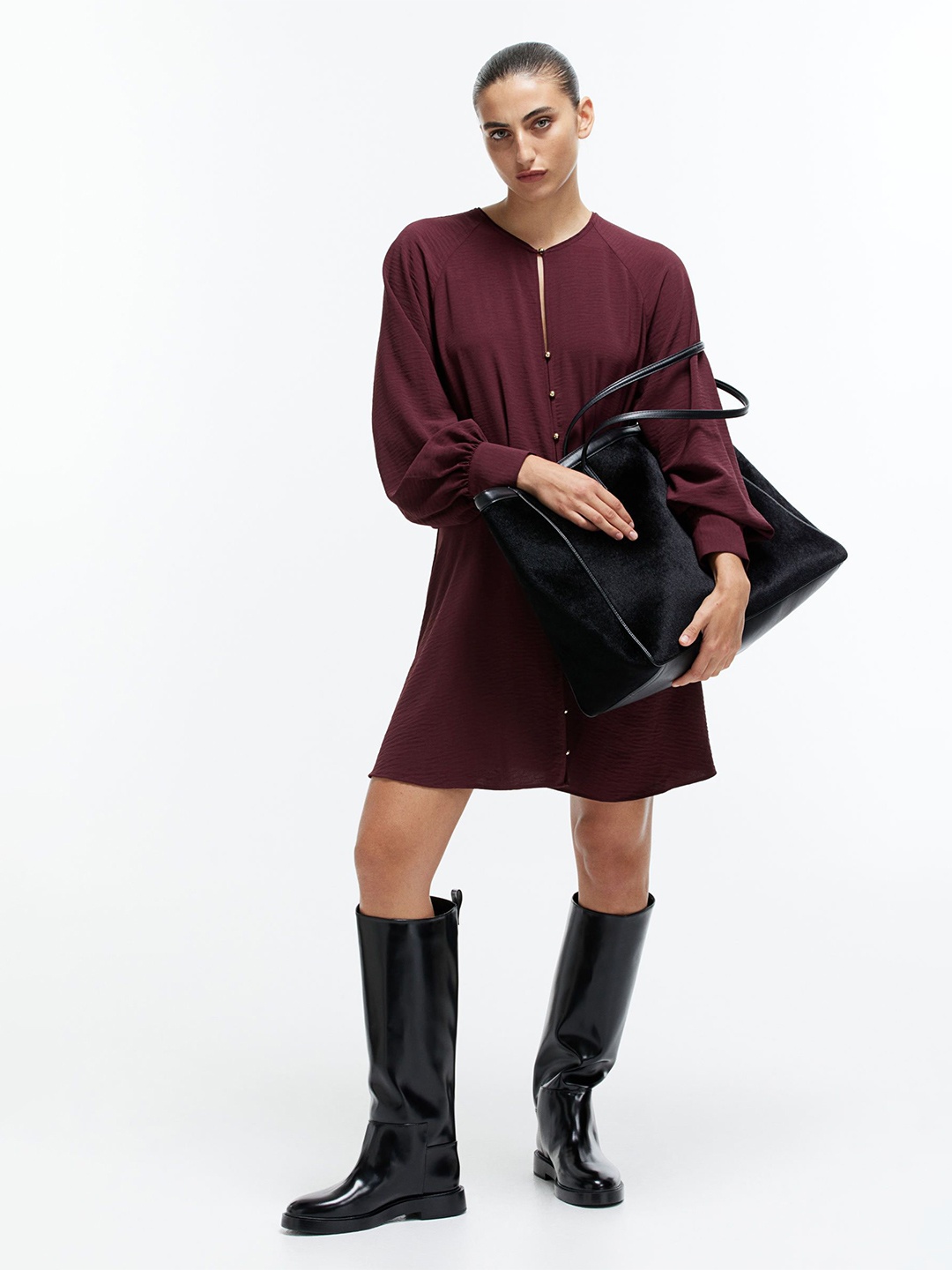 

H&M Viscose Dress, Red