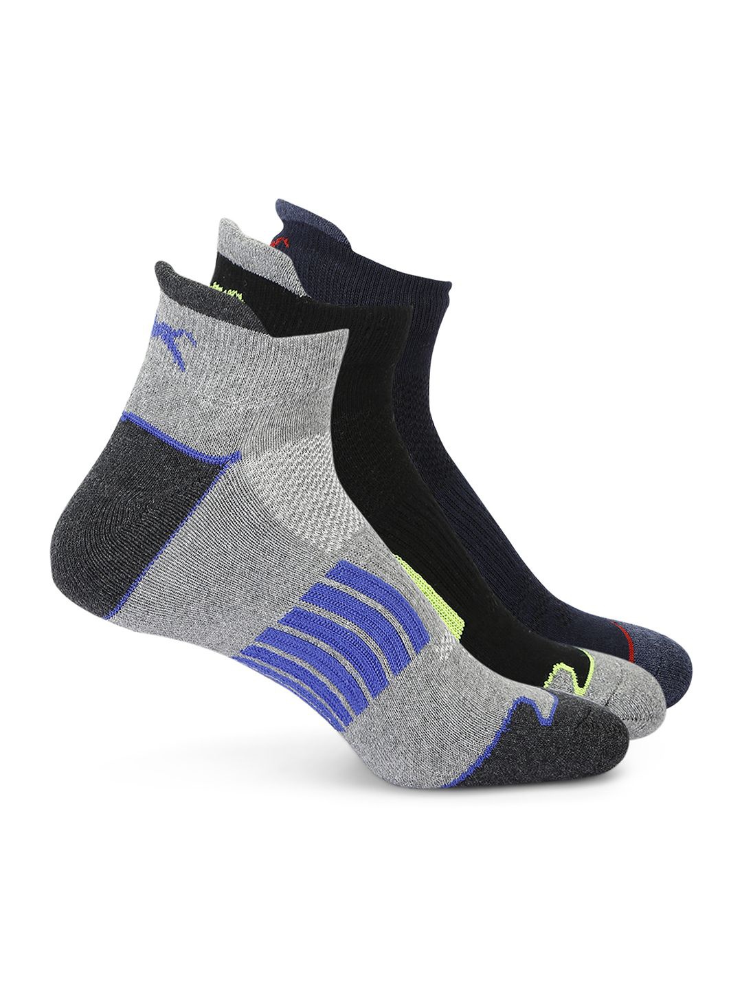 

Black Panther Women Pack Of 3 Patterned Cotton Ankle-Length Socks