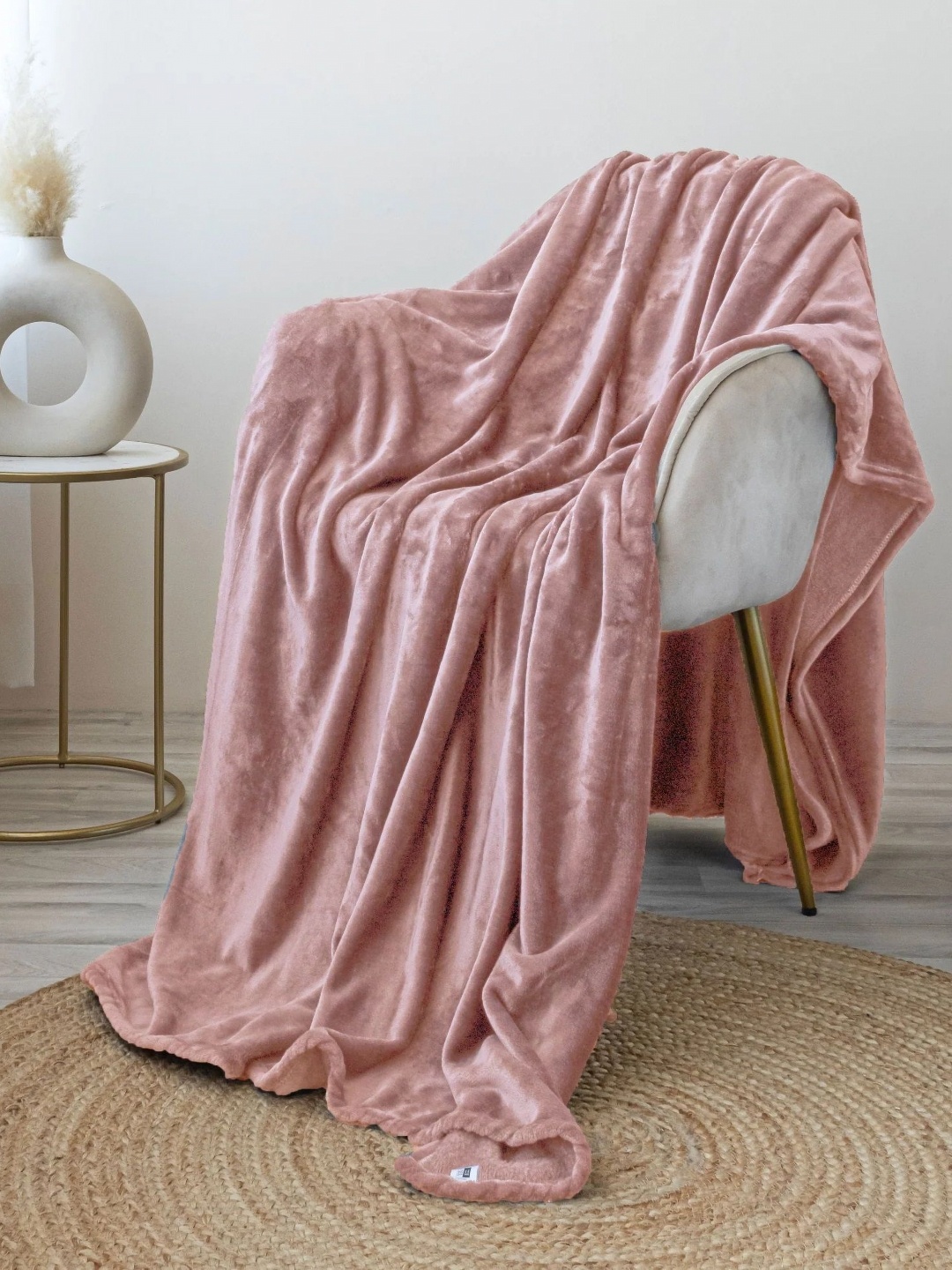 

MORADO Pink 300 GSM Single Bed Blanket