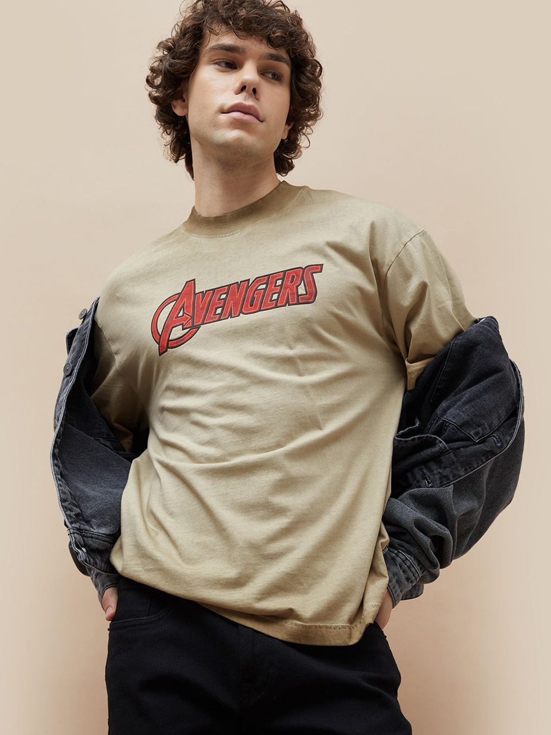 

Fame Forever by Lifestyle Men Printed T-shirt, Beige