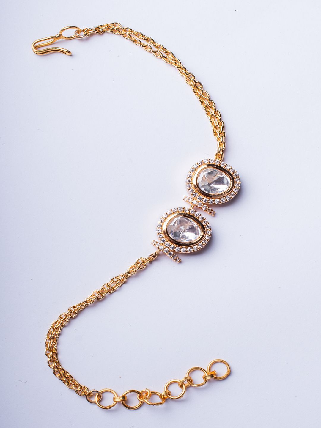 

Vivinia by Vidhi Women Kundan Gold-Plated Wraparound Bracelet