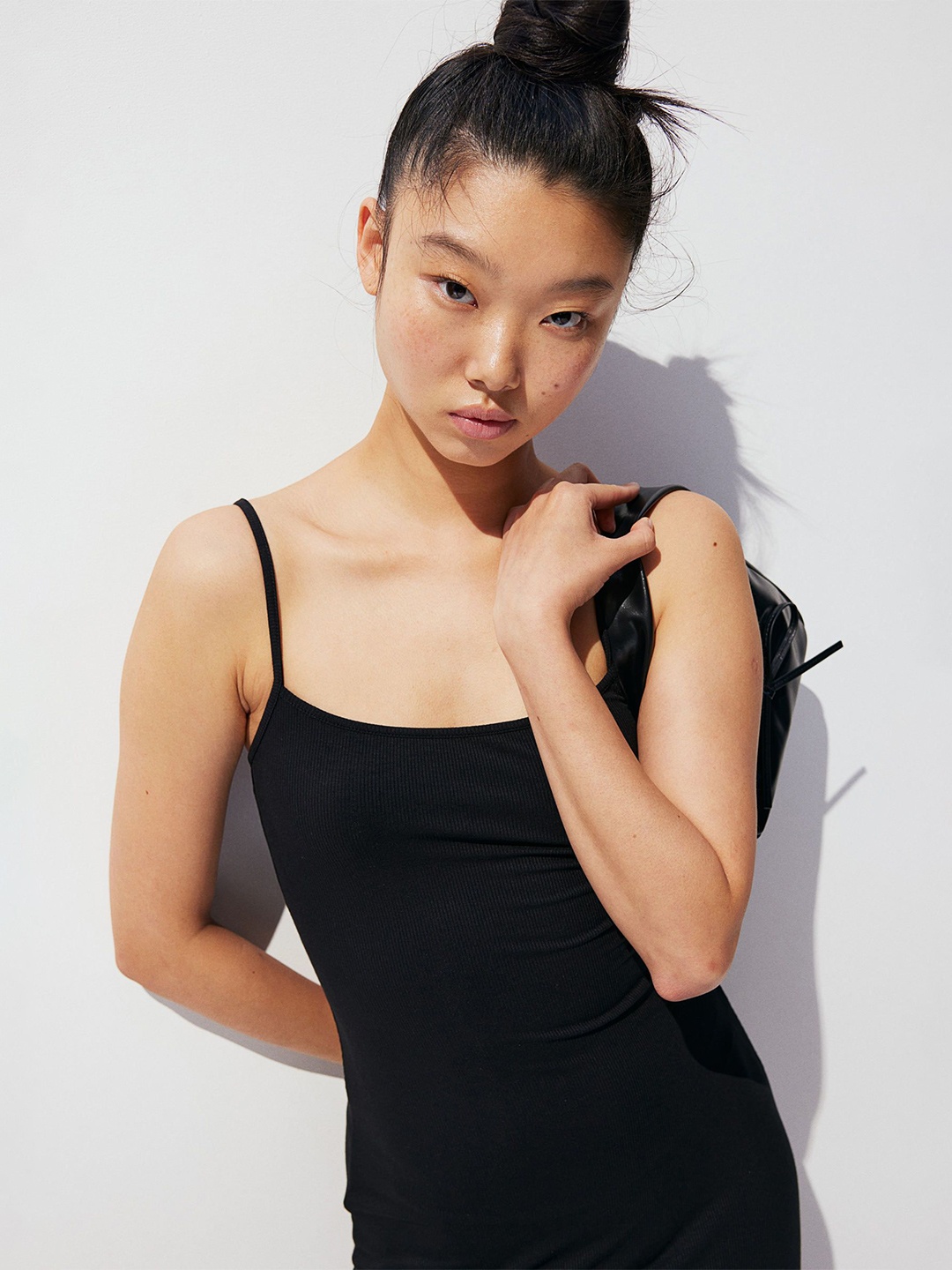 

H&M Ribbed Bodycon Dress, Black