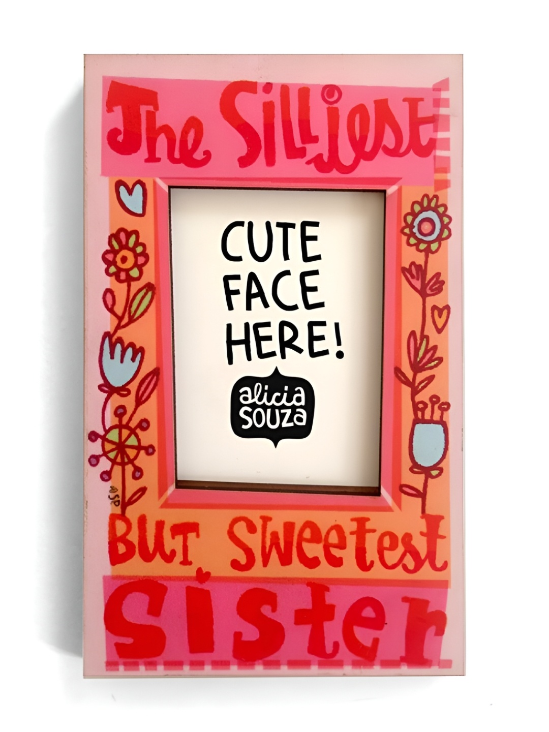 

Alicia Souza Pink & Orange 1 Pieces MDF Wall Photo Frames