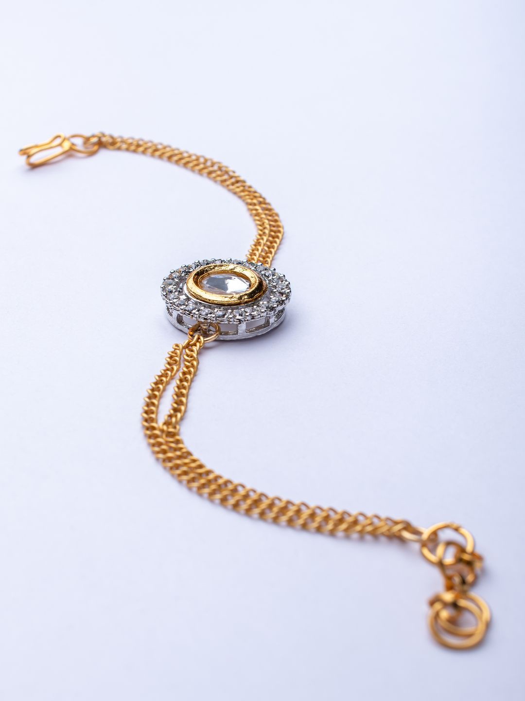 

Vivinia by Vidhi Women Kundan Gold-Plated Wraparound Bracelet