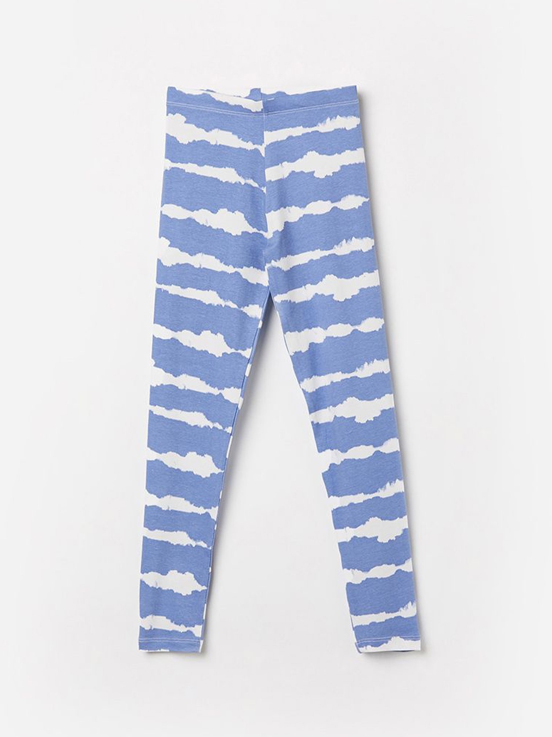 

Fame Forever by Lifestyle Printed Mid-Rise Leggings, Blue