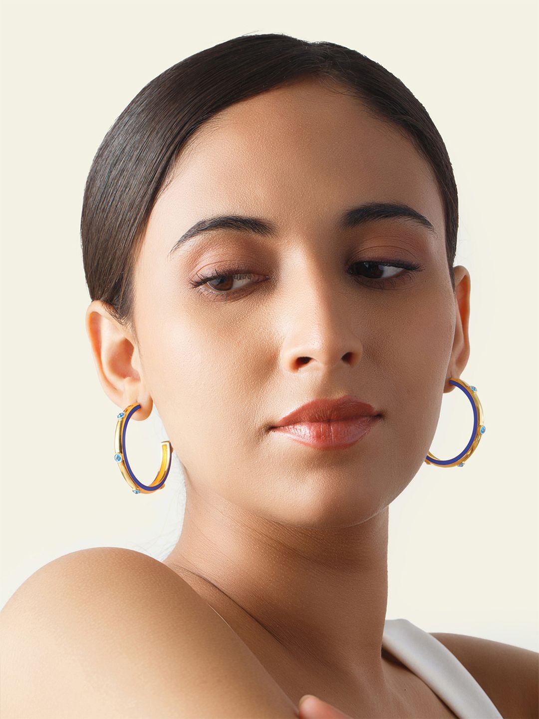 

Isharya Contemporary Hoop Earrings, Gold