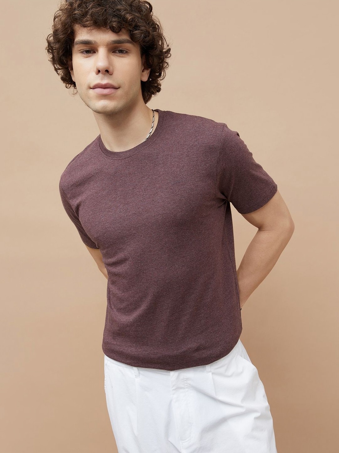 

Bossini Men Pockets T-shirt, Purple
