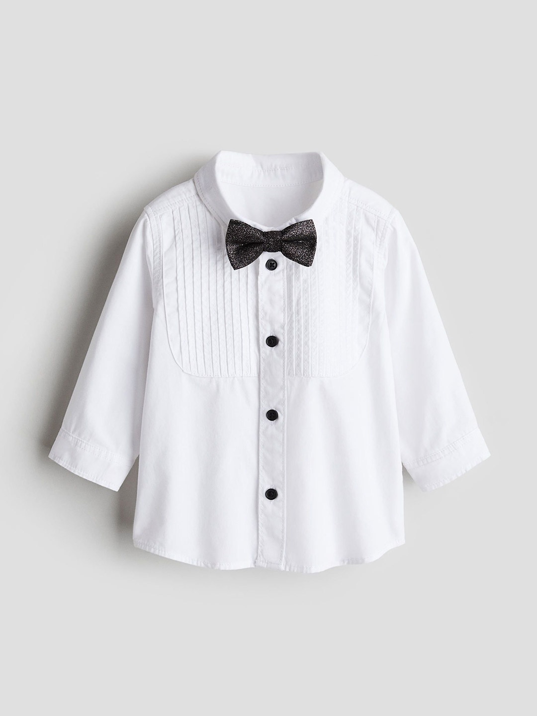 

H&M Infants Boys Tuxedo Shirt & Bow Tie, White