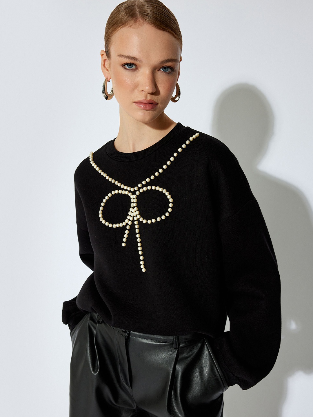 

Koton Women Sweatshirt, Black