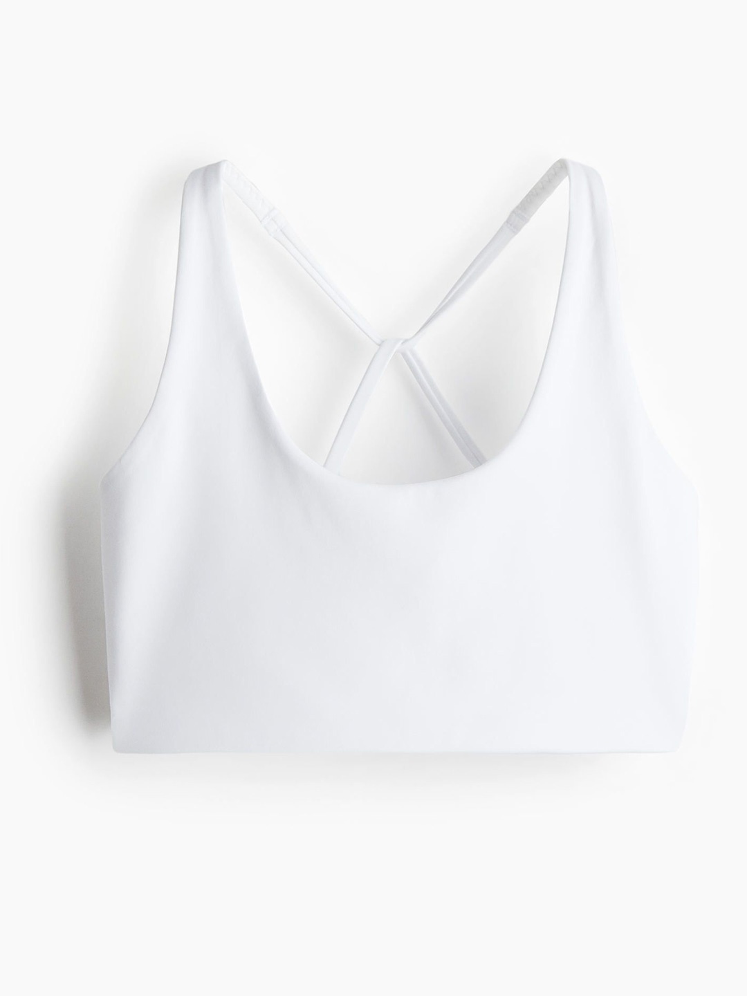 

H&M Light Support Sports Bra In SoftMove, White