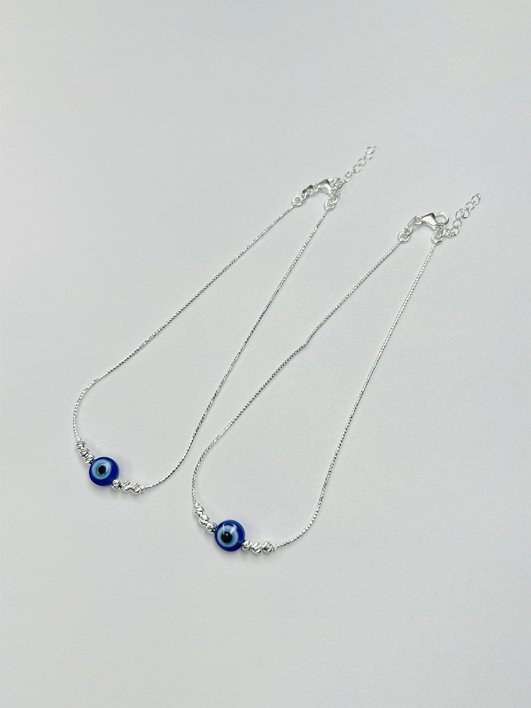

Arte Jewels Artificial Stones Anklet, Silver