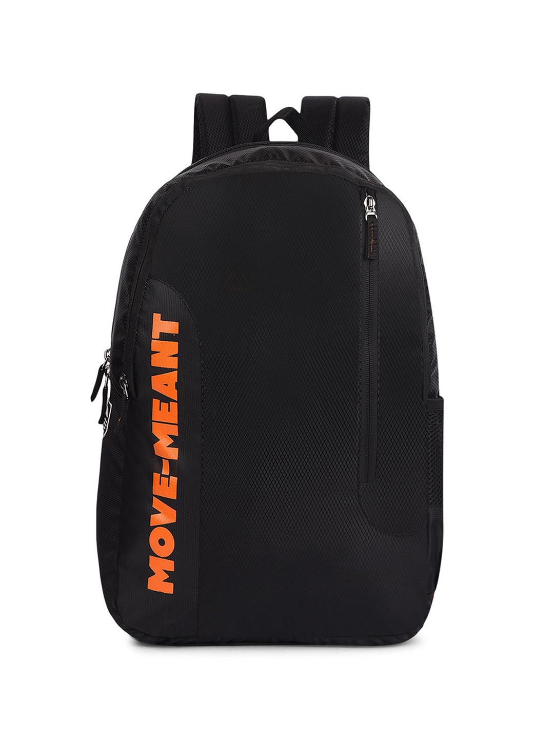 

MOVE-MEANT Unisex Typography Backpack, Black