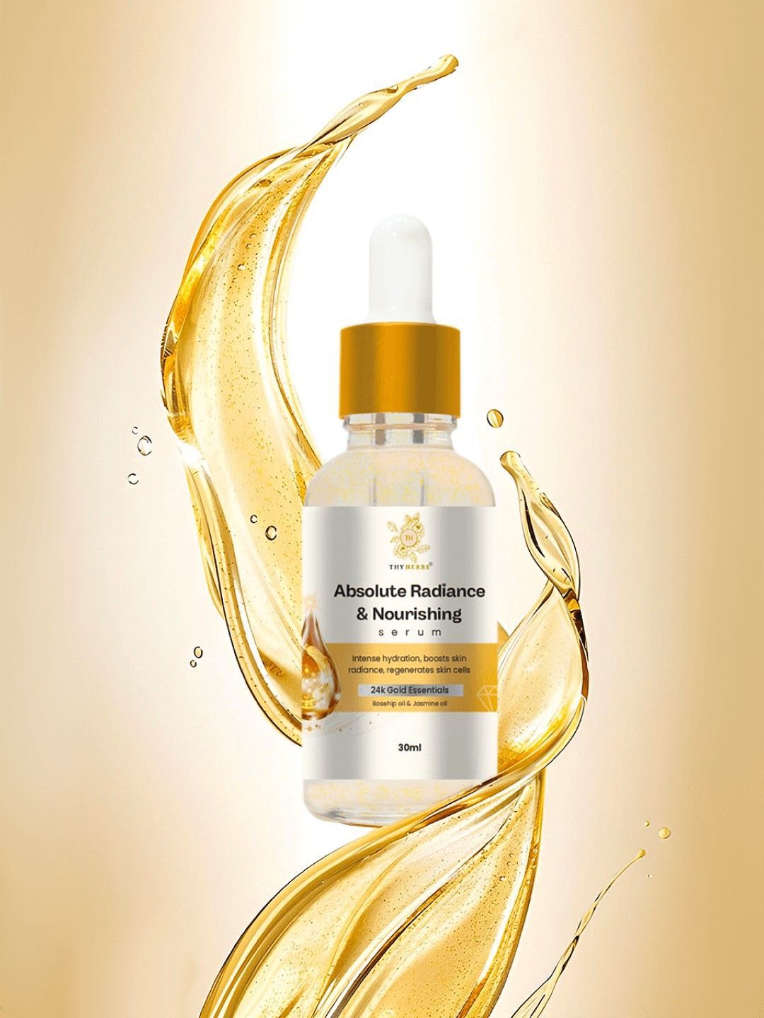 

Thyherbs Absolute Radiance & Nourishing Serum With 24K Gold - 30 ml