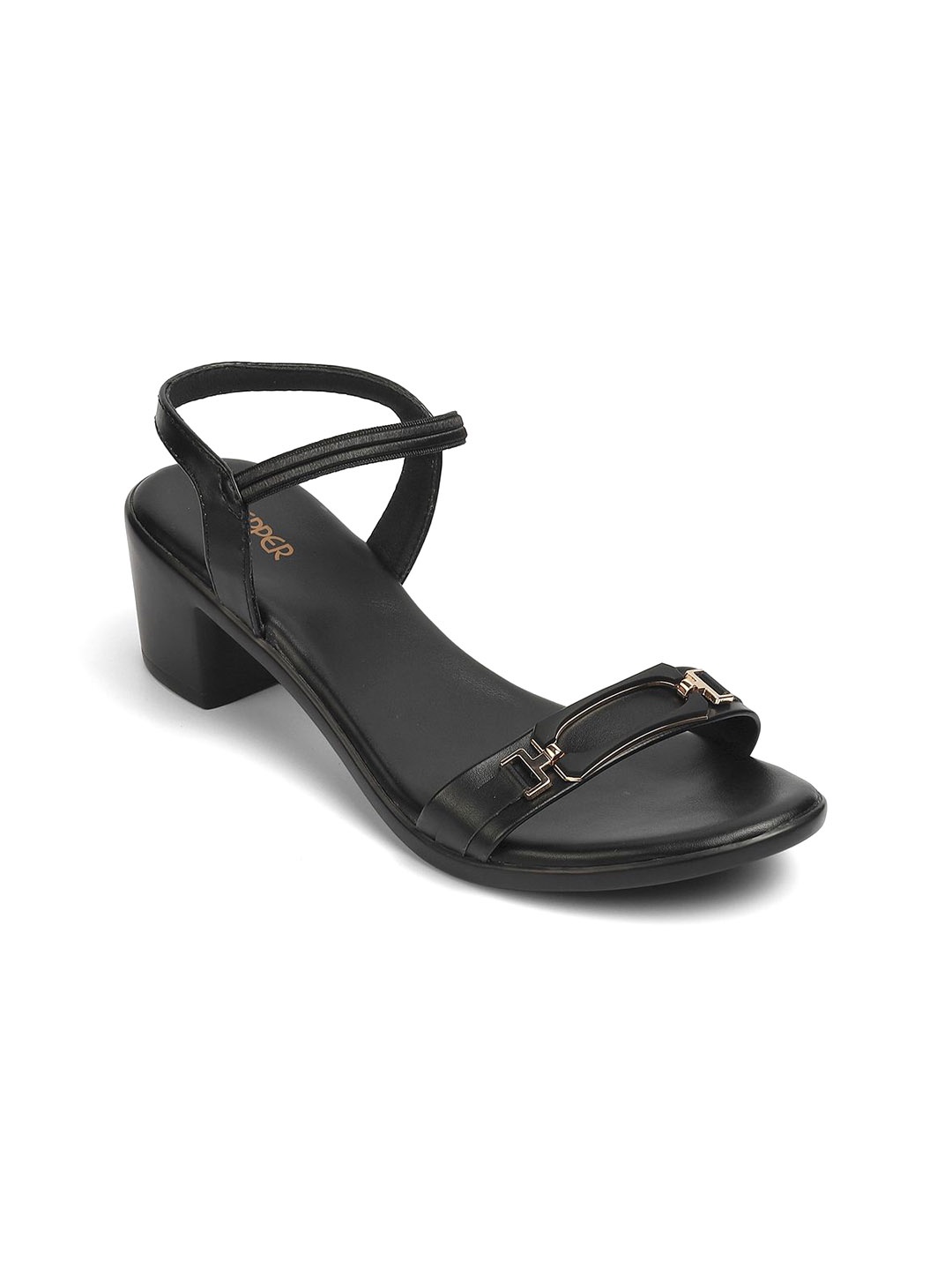 

PEPPER Block Sandals with Bows, Black