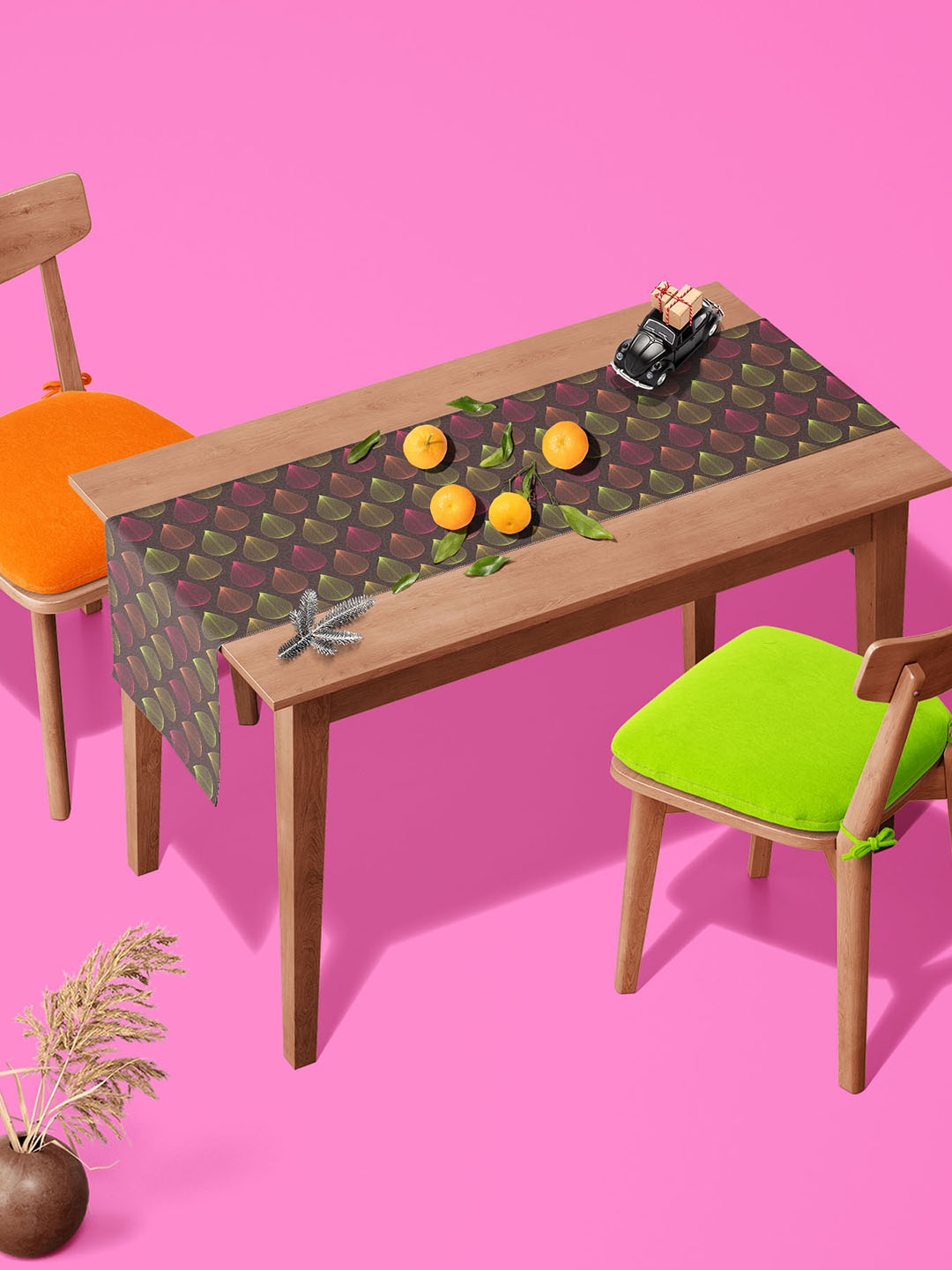 

ArtzFolio Brown & Pink Digital Printed Table Runner