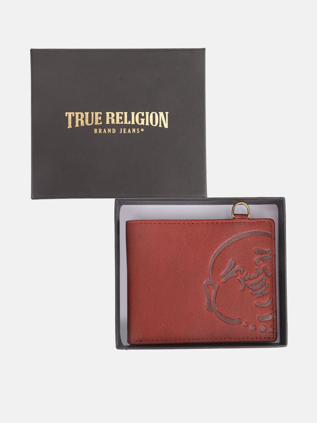 

True Religion Men Leather Card Holder, Brown