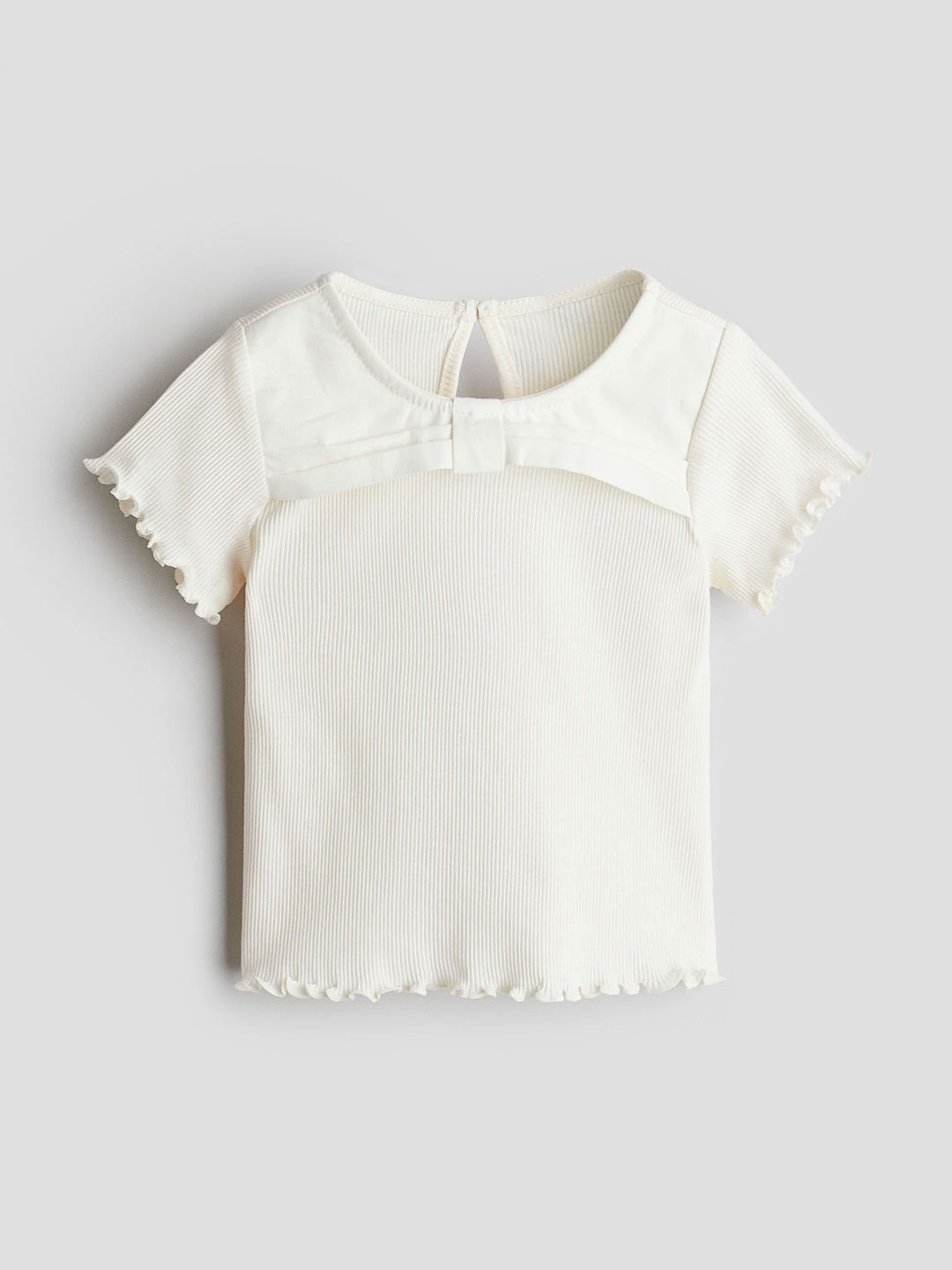 

H&M Girls Bow-Detail Top, White