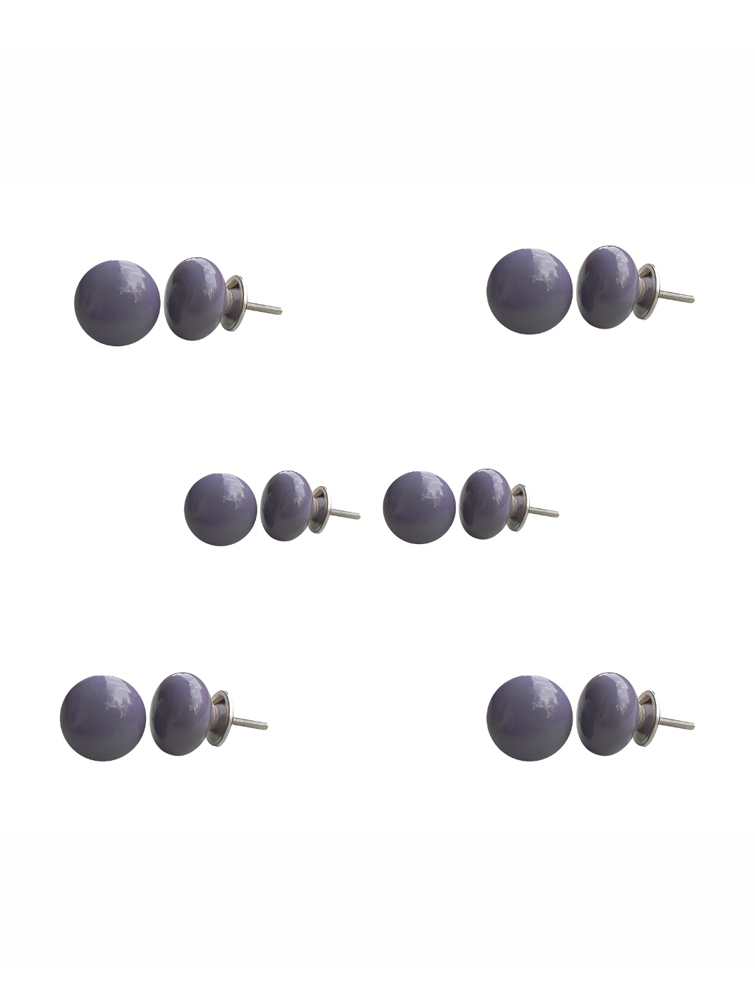 

Indianshelf 6-Pcs Purple Ceramic Knobs