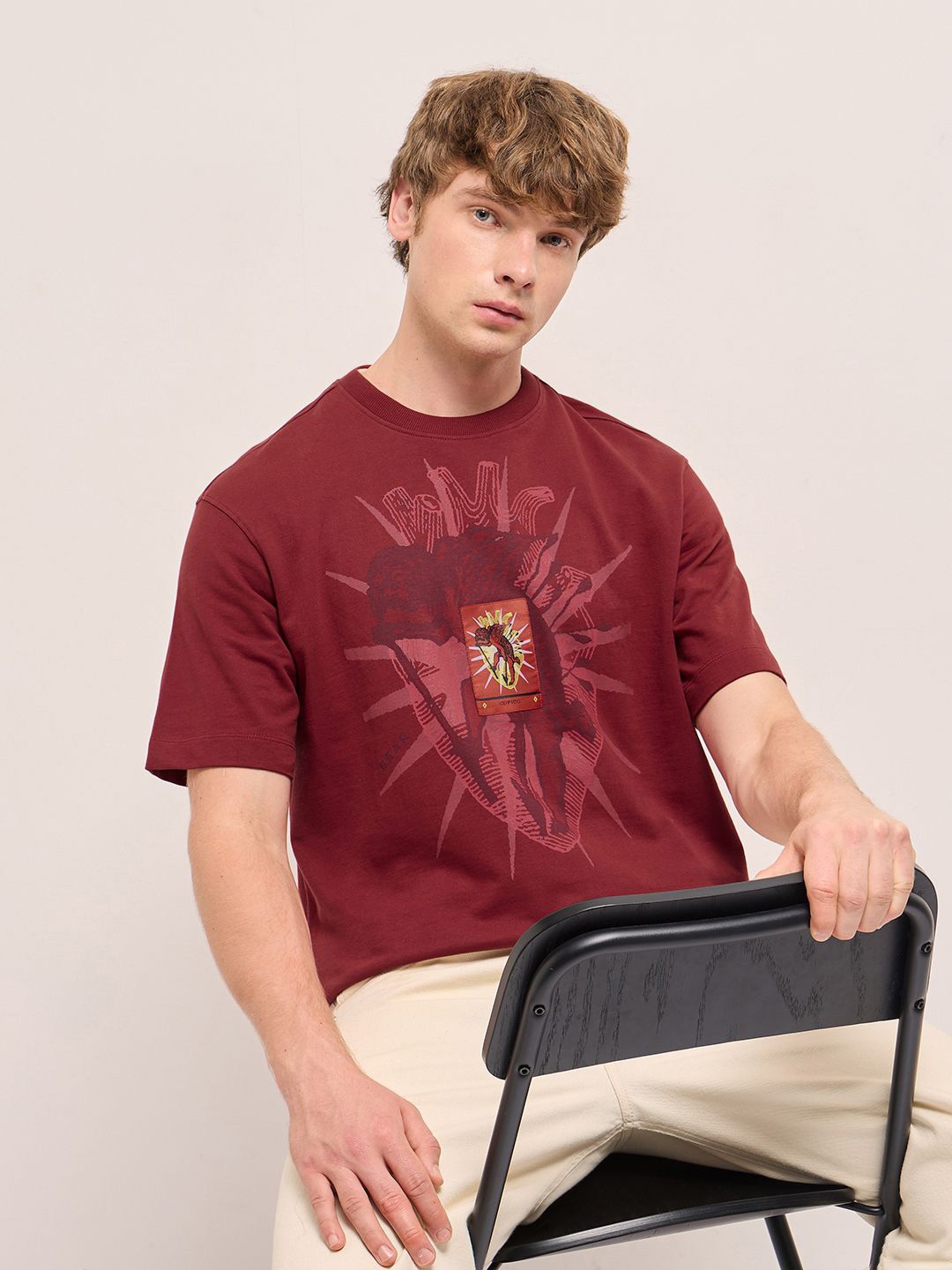 

THE BEAR HOUSE Men T-shirt, Red