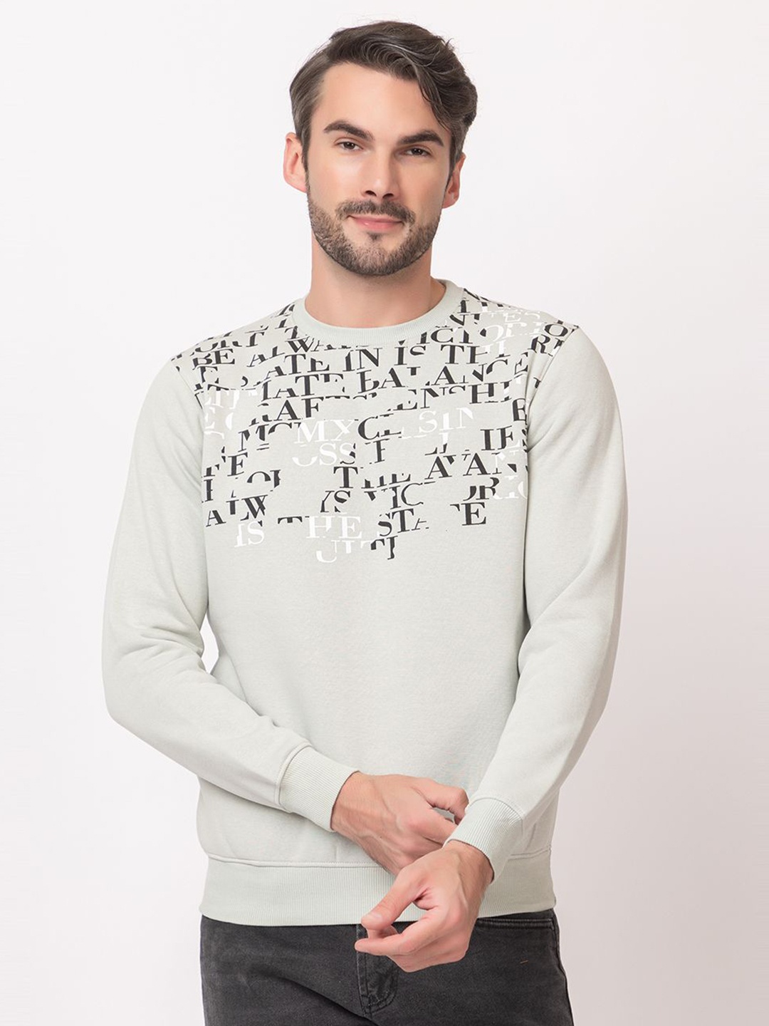 

ARIIX Men Printed Sweatshirt, Grey