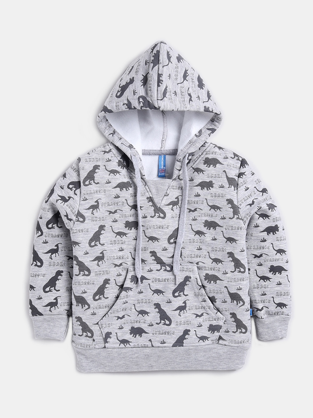 

Here&Now X Game Begins Boys Printed Hooded Sweatshirt, Grey