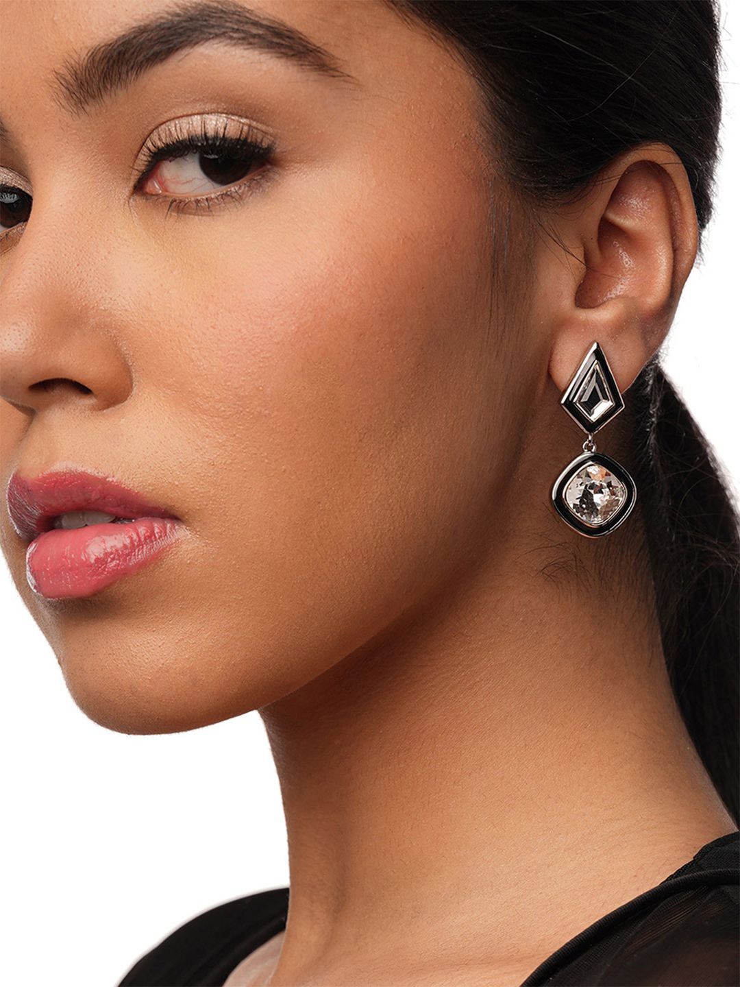 

Isharya Contemporary Drop Earrings, Silver