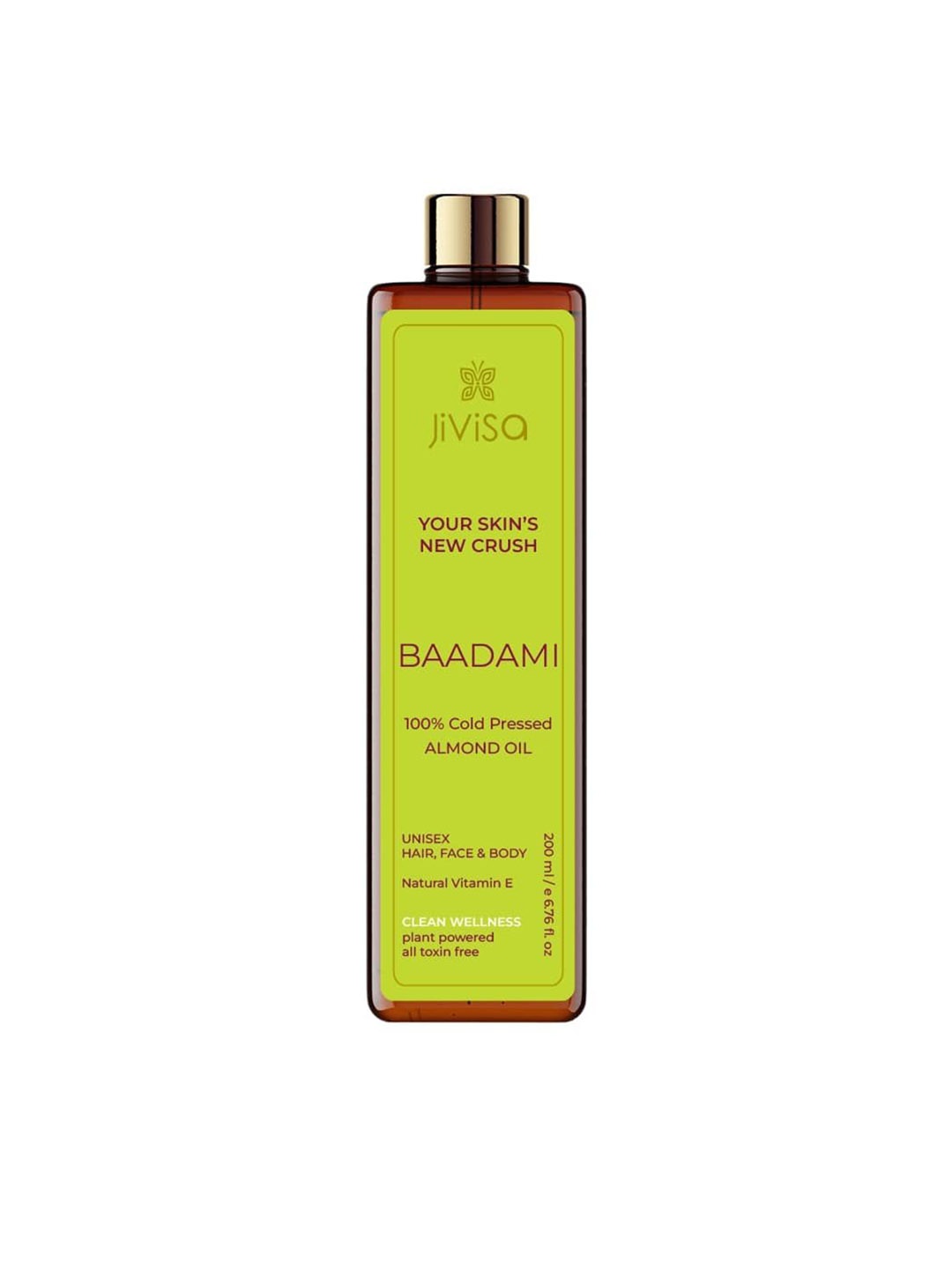 

JiViSa 100% Cold Pressed Baadami Almond Oil - 50 ml, Transparent