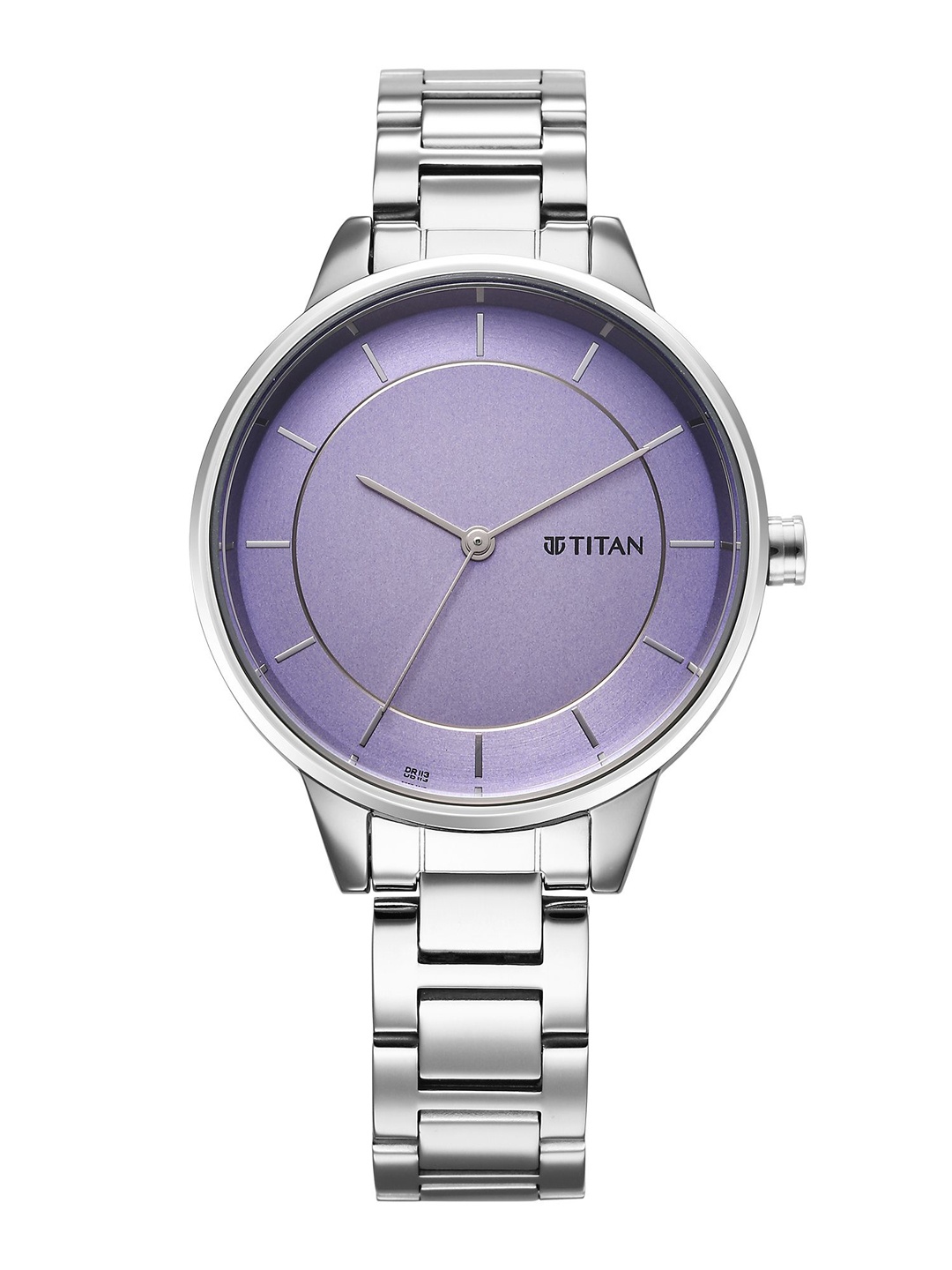 

Titan Women Brass Dial & Stainless Steel Bracelet Style Straps Analogue Watch 2648SM12, Purple