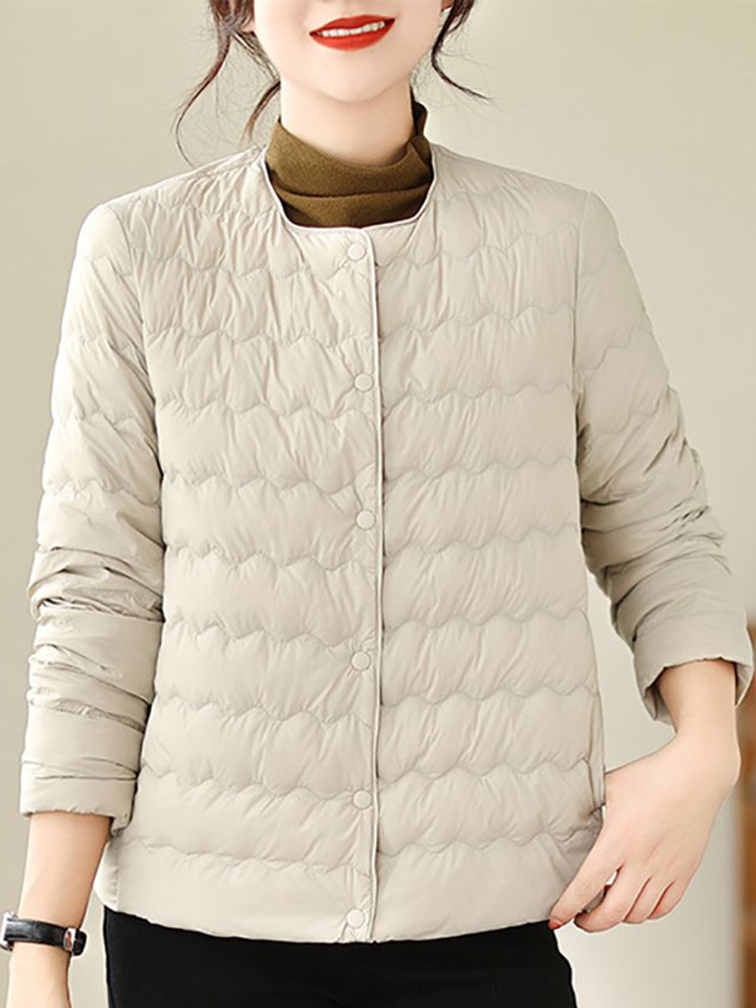 

StyleCast x Revolte Women Tailored Jacket, Beige