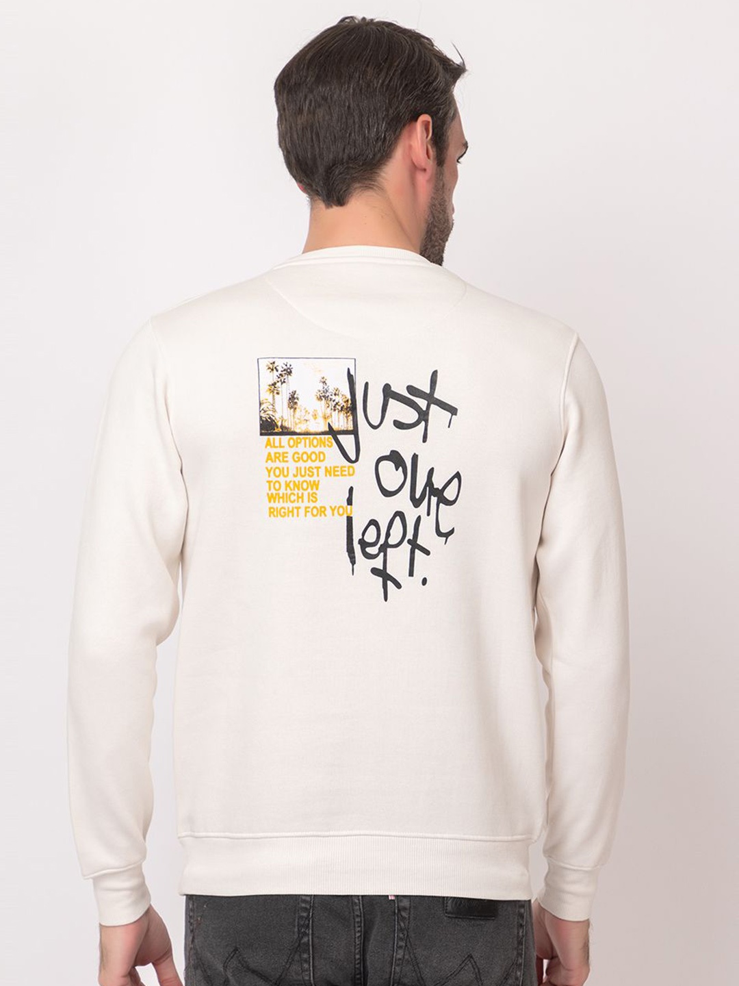 

ARIIX Men Printed Sweatshirt, White