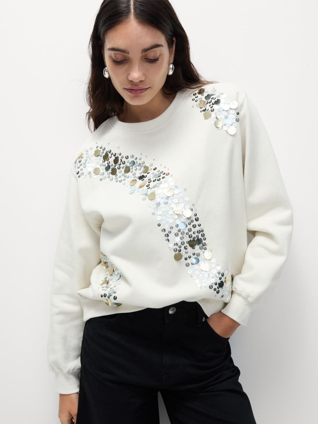 

Marks & Spencer Women Embroidered Sweatshirt, Multi