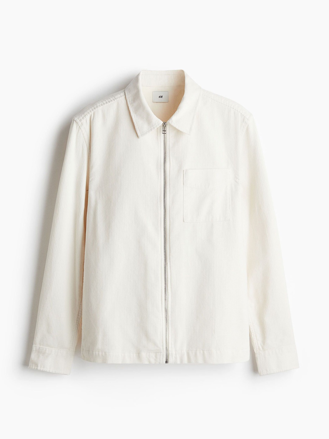 

H&M Men Corduroy Overshirt, White