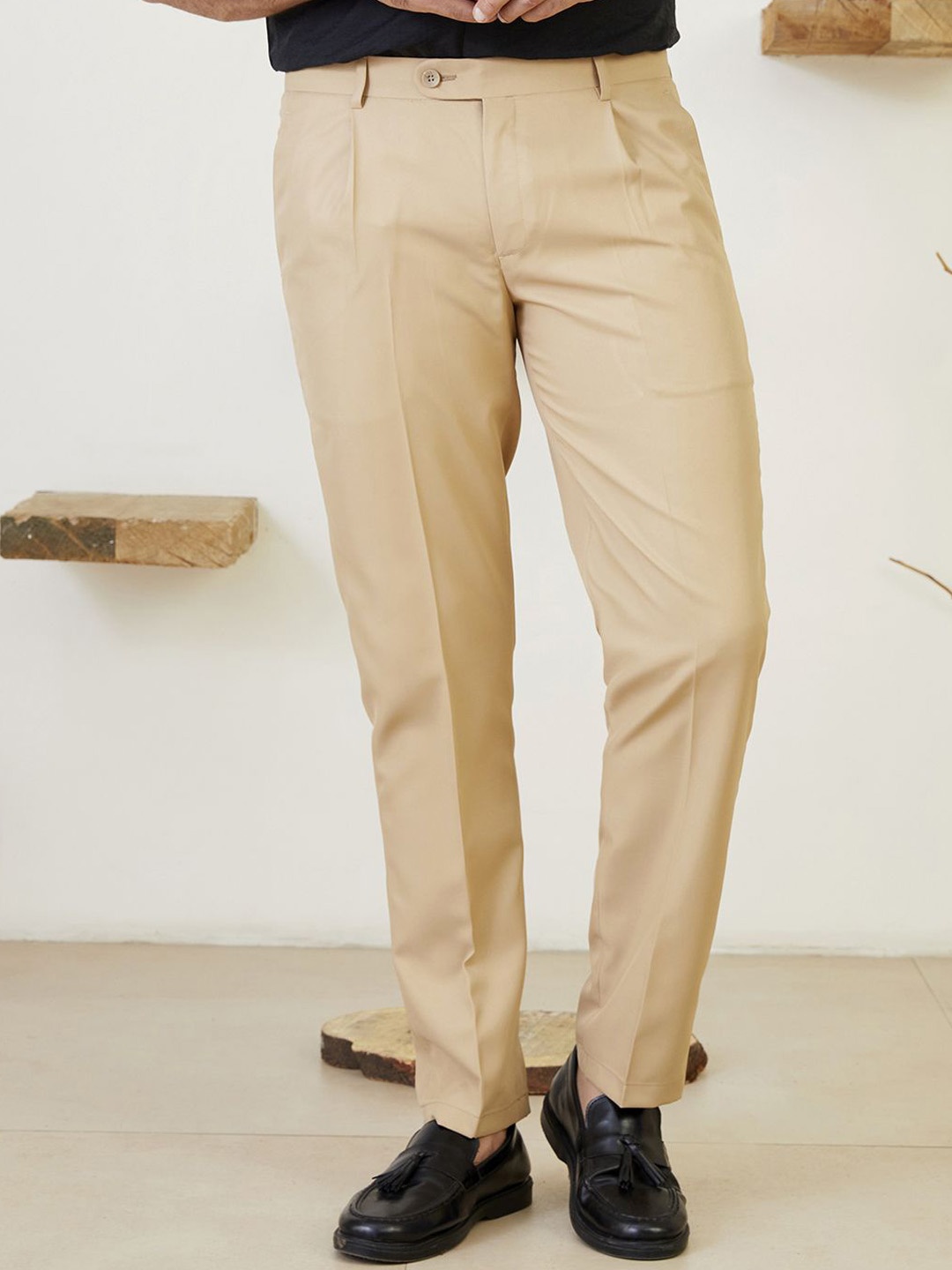 

MR BUTTON Men Tailored Trousers, Beige