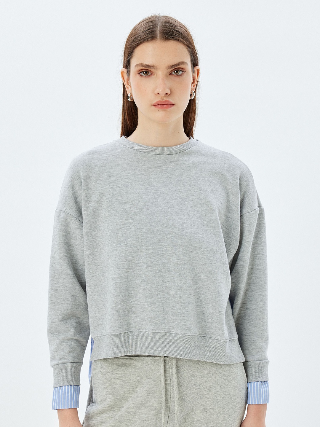 

Koton Women Sweatshirt, Grey