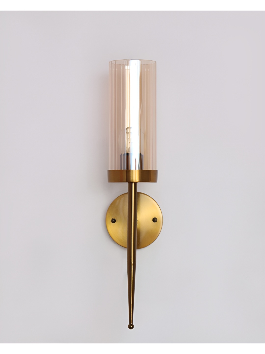 

SHREE KALA HOME DECOR Brown Metal Traditional Wall Lamp