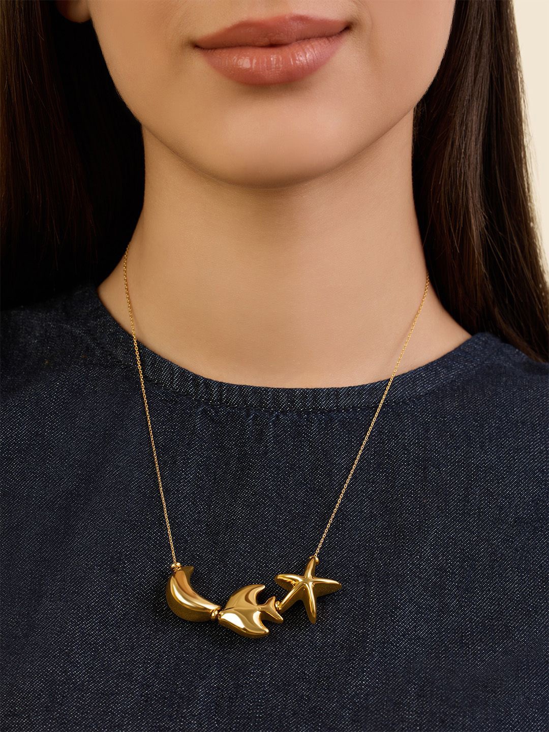 

Isharya Brass Gold-Plated Necklace