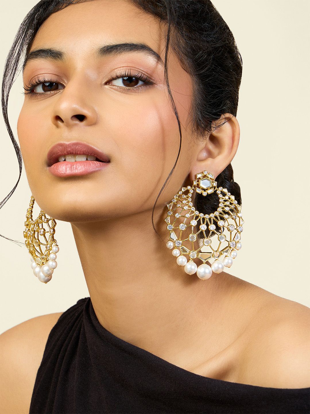 

Isharya Contemporary Drop Earrings, Gold