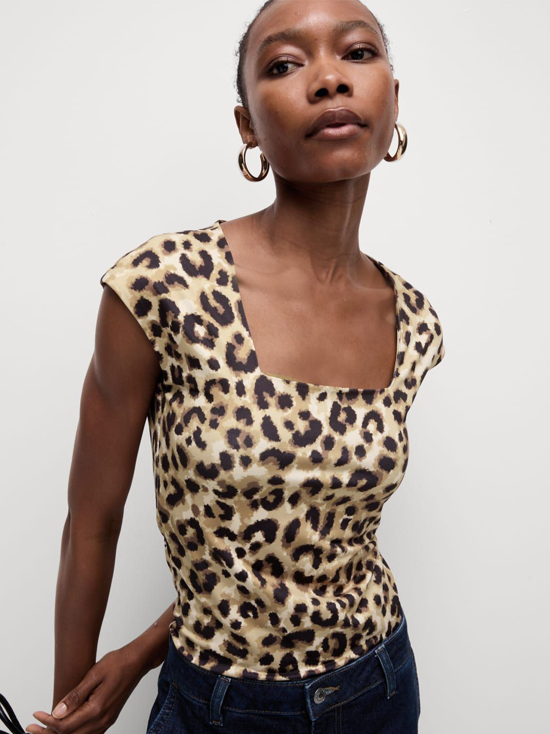 

Marks & Spencer Animal Print Top, Multi