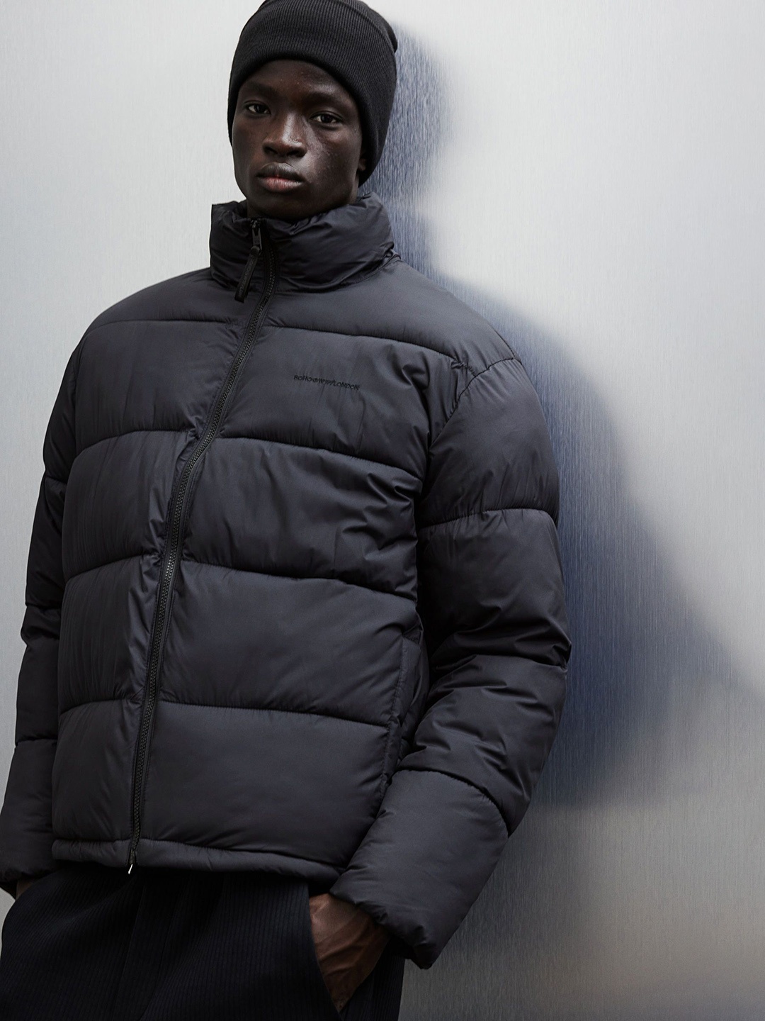 

H&M Loose Fit Water-Repellent Puffer Jacket, Black
